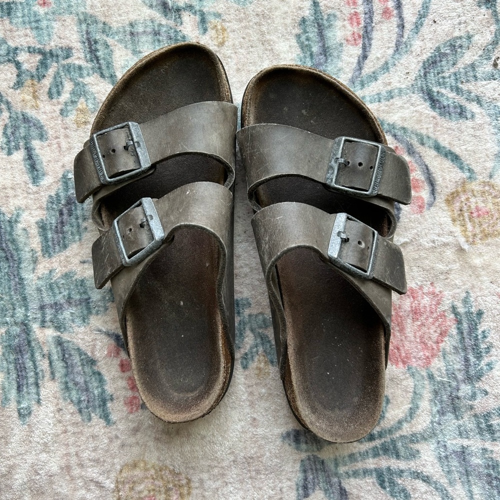 Birkenstock Dark Brown Double Strap Sandals